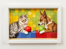 guérir votre anial de compagnie avec le magnétisme. Le chat et le chiens un accord parfait.