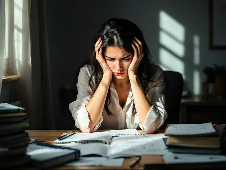 La fatigue peut souvent être liée à des difficultés émotionnelles. Factigue et stress chez la femme.