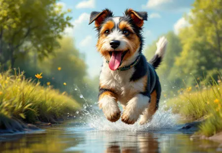 Je travaille à distance pour rétablir l’harmonie énergétique de votre animal, le chien en pleine forme énergétique