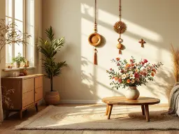 Un coin de repos dans la maison, zen et relax.