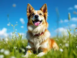 Le magnétisme énergétique à distance offre des résultats visibles pour votre animal. Le chien et la nature en plein air.