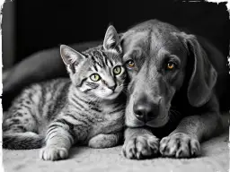 le comportement des animaux. Chien et chat de compagnies.