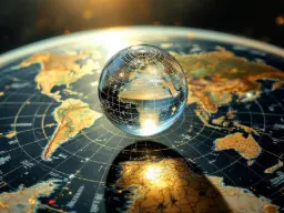 Le globe de la planette terre. Les soins à distance dans le monde entier.