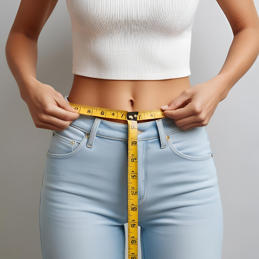Le tour de taille des femmes minces.